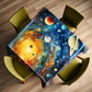 Plenty Planets in Space Square Tablecloth