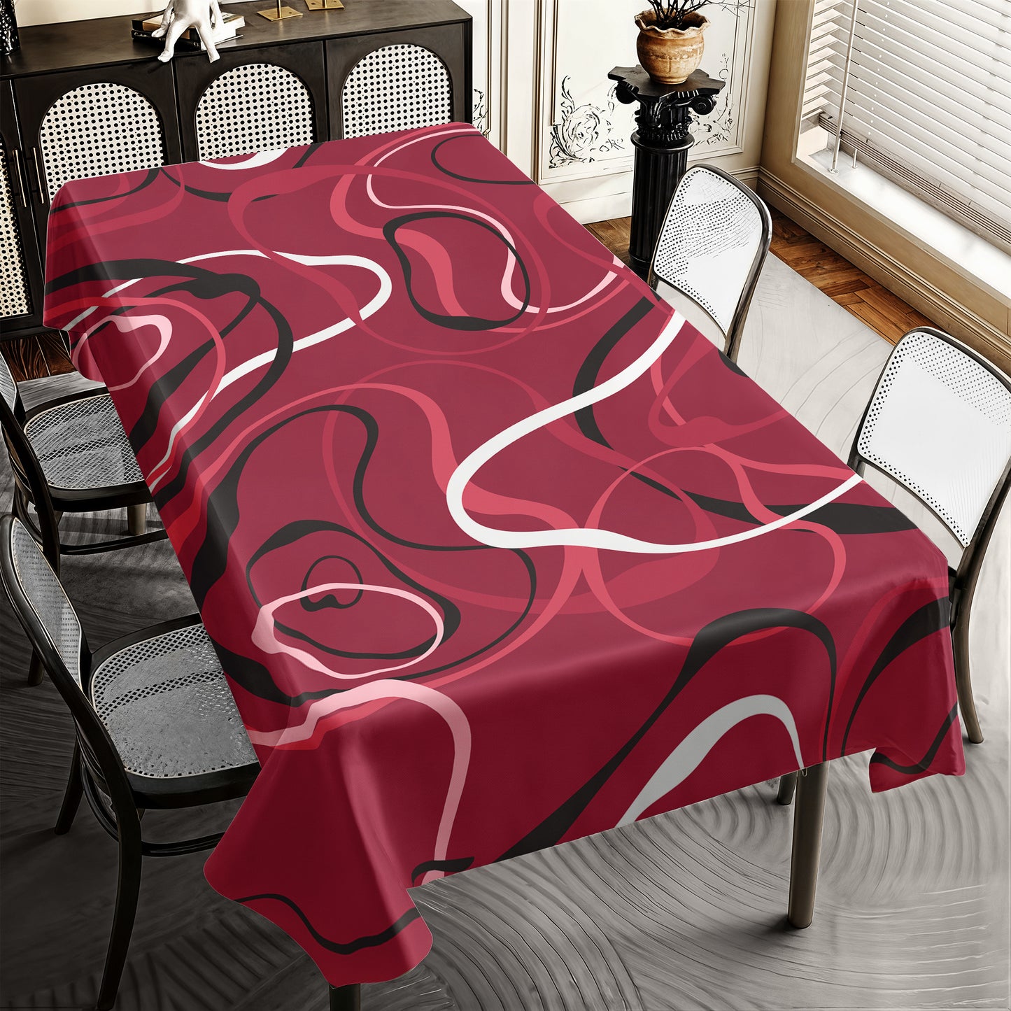 Spatial Serenade Rectangle Tablecloth