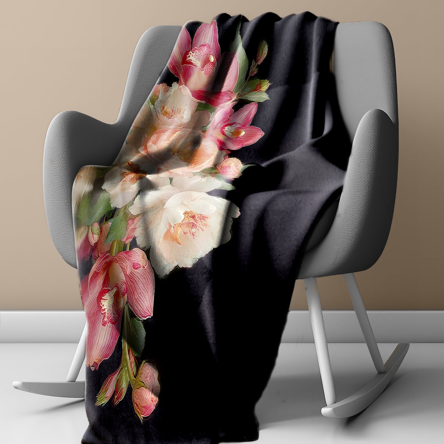 Special Bouquet Light Weight Fleece Blanket