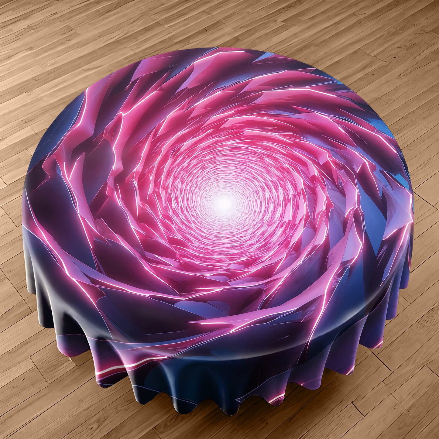 Spiral Portal Round Tablecloth