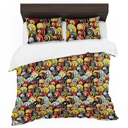 Spiral Shell Shoreline Duvet Cover Set
