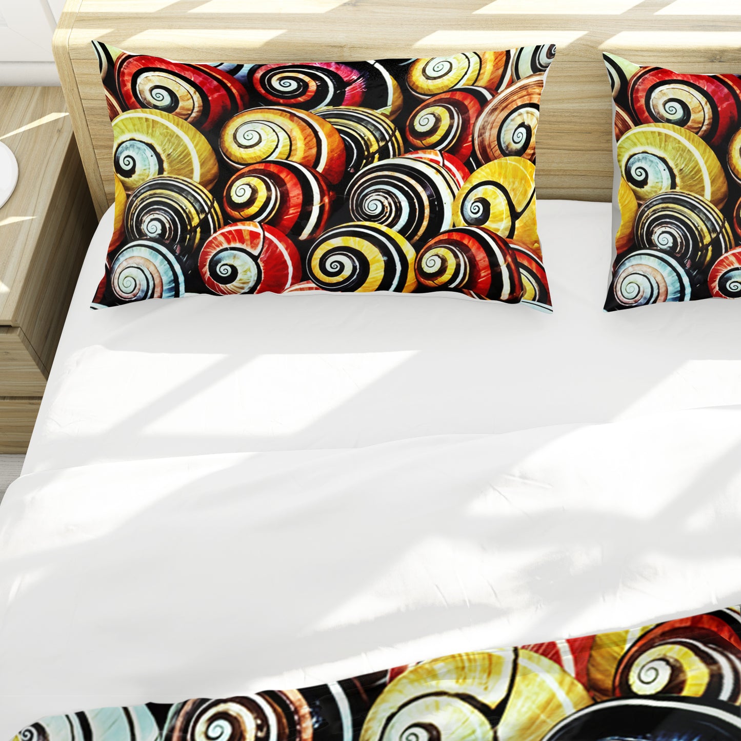 Spiral Shell Shoreline Duvet Cover Set