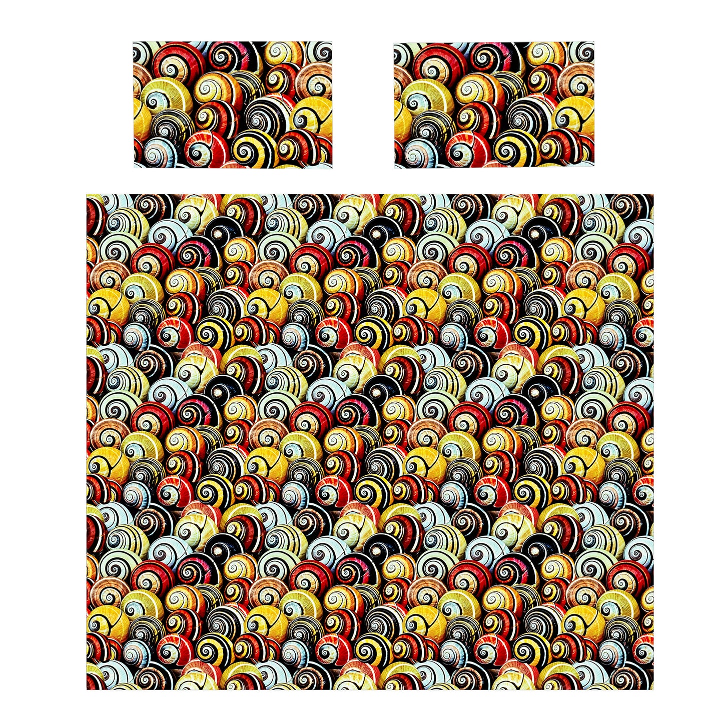 Spiral Shell Shoreline Duvet Cover Set
