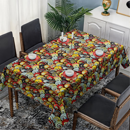 Spiral Shell Shoreline Rectangle Tablecloth