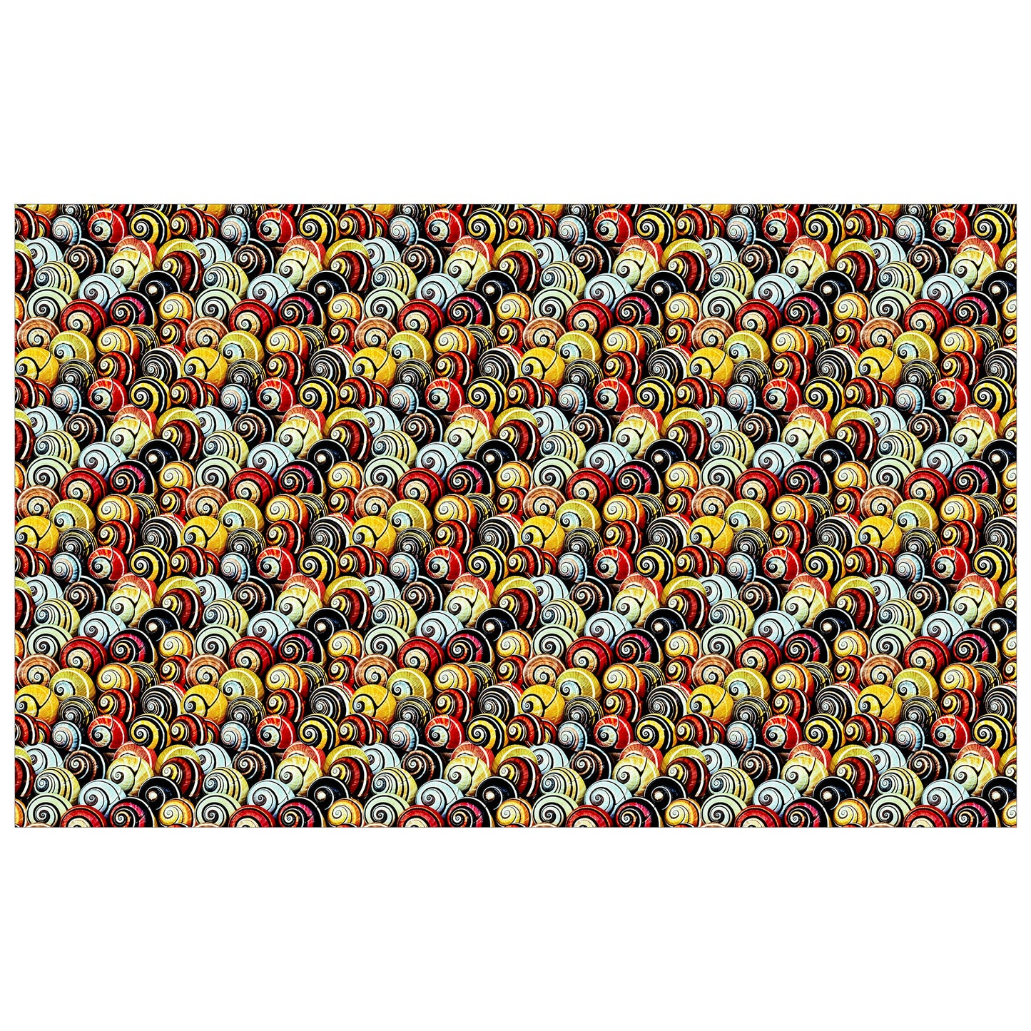 Spiral Shell Shoreline Rectangle Tablecloth