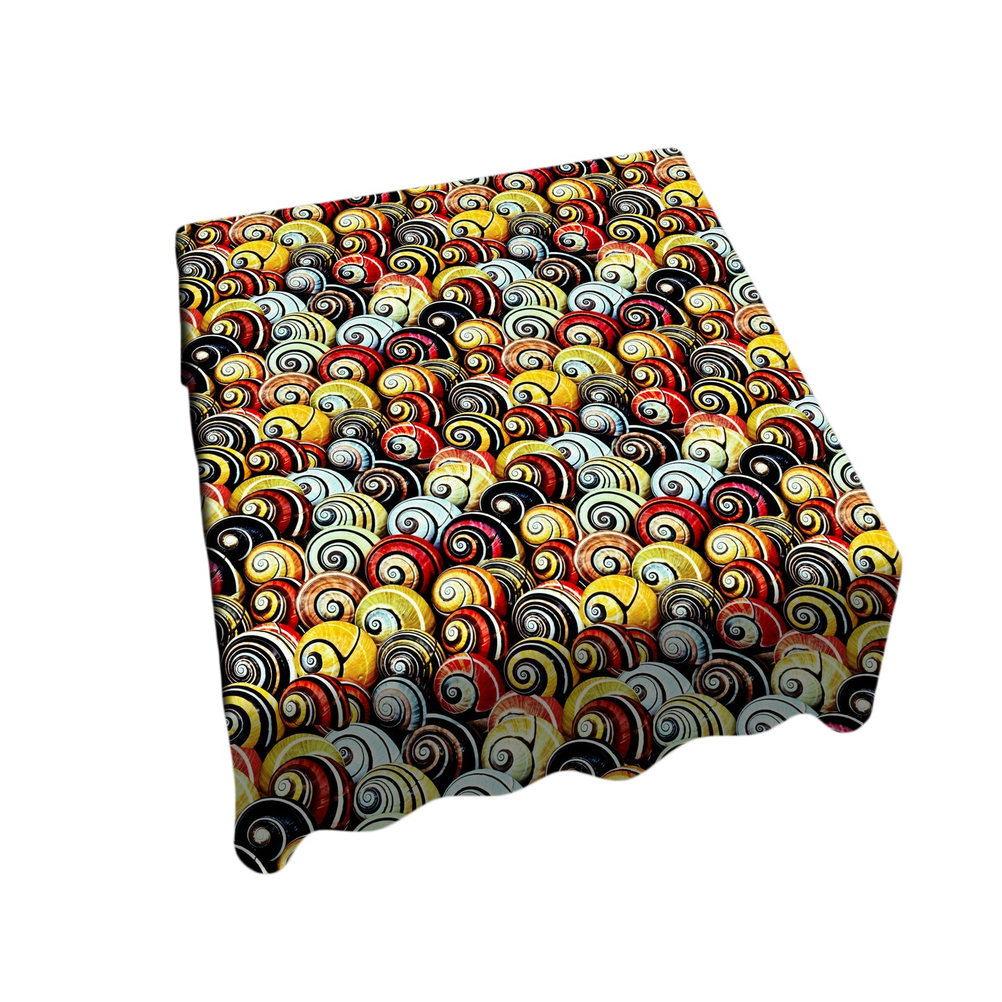 Spiral Shell Shoreline Square Tablecloth