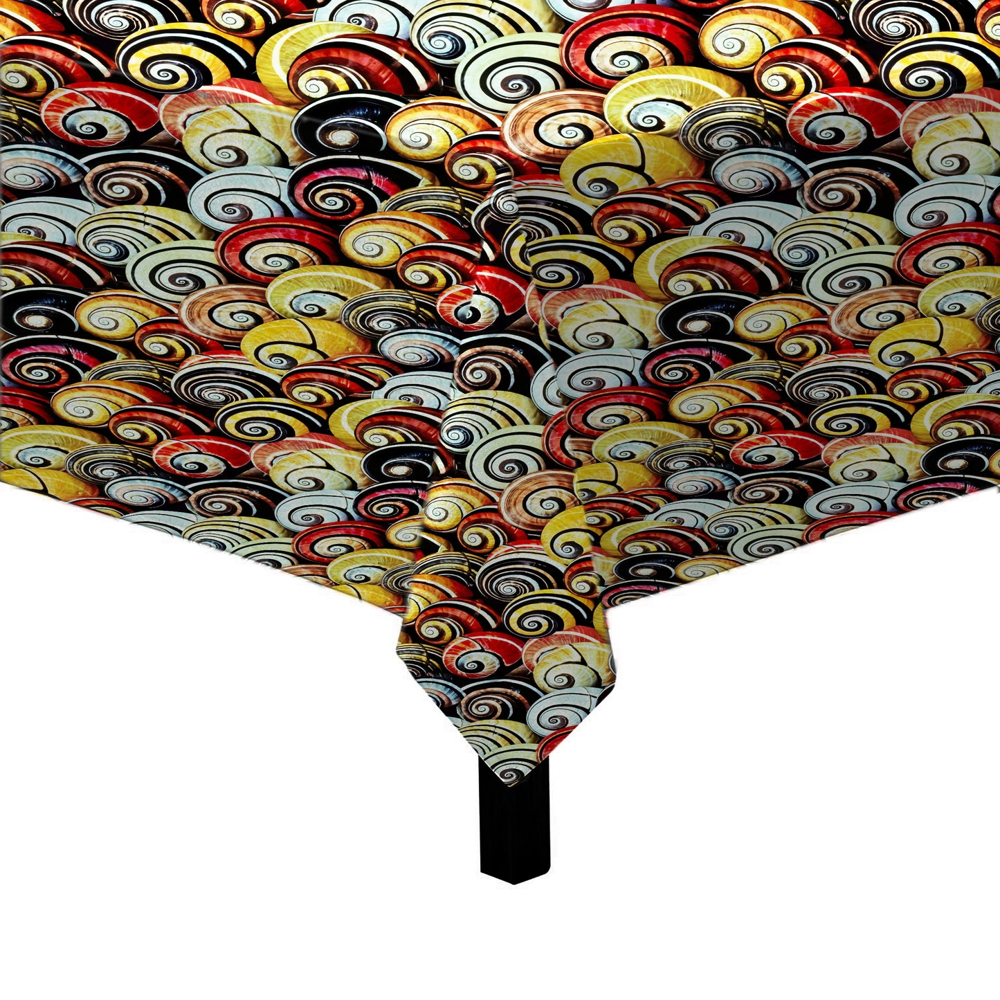 Spiral Shell Shoreline Square Tablecloth