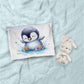 Splashing Penquin Cot Set