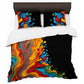 Splash on Black Duvet Cover Set