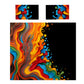 Splash on Black Duvet Cover Set