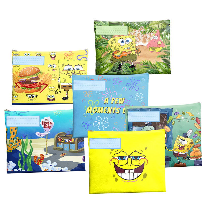 Sponge Bob Subject Savvy Book Bags Set Of 6
