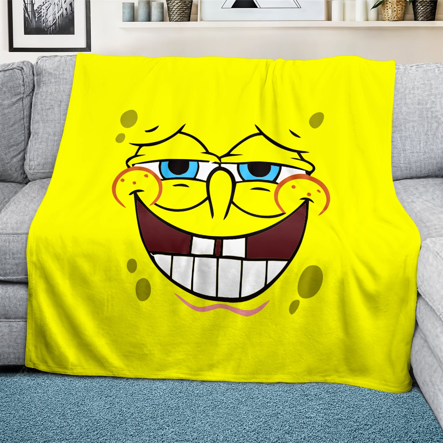 SpongeBob Light Weight Fleece Blanket