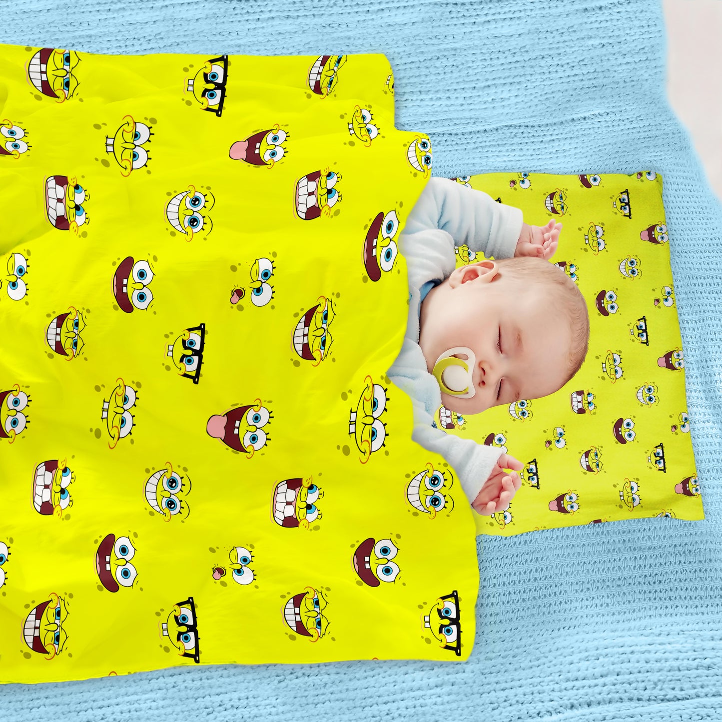 Sponge Bob Smiley Cot Set