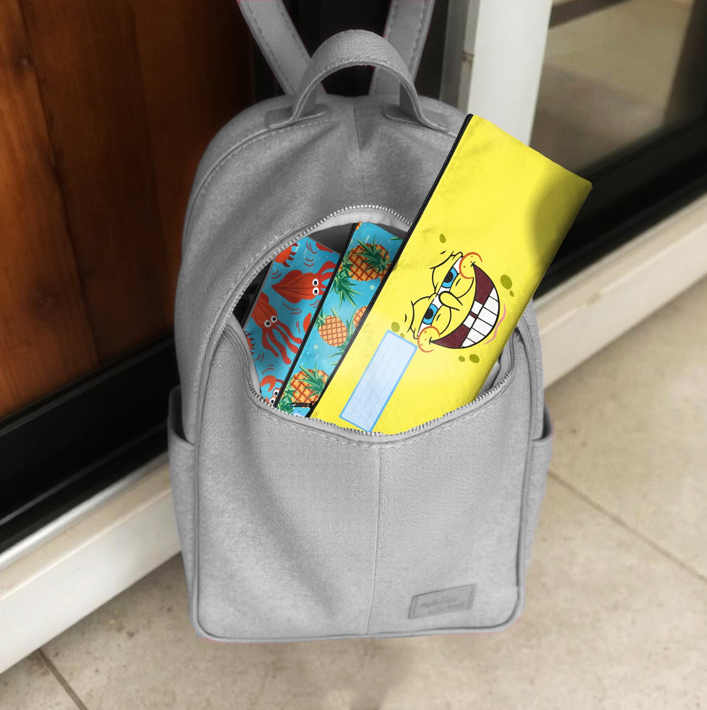 Zip & Go Sponge Bob Under The Sea Pencil Bags Set of 3