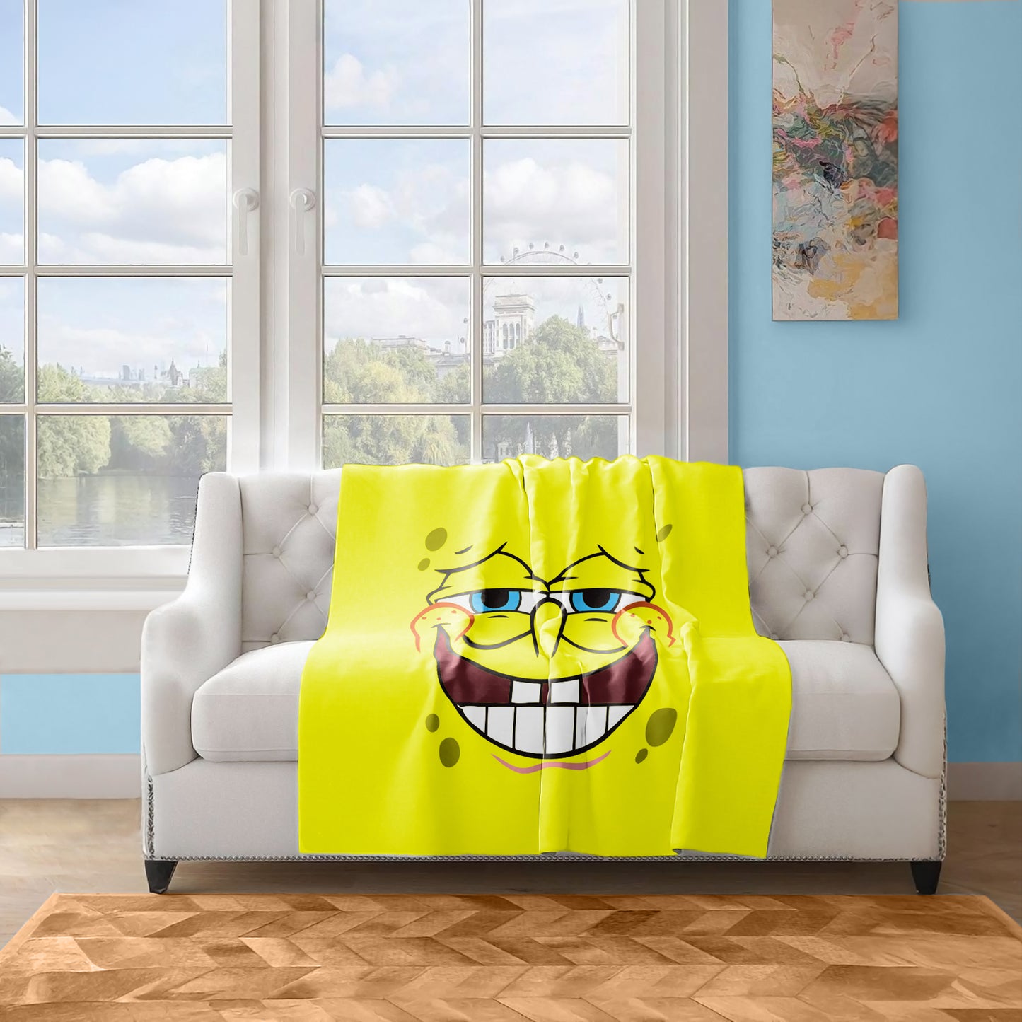 SpongeBob Light Weight Fleece Blanket