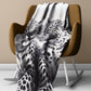 Spotted Companions Leopard Babies Light Weight Fleece Blanket by Nathan Pieterse