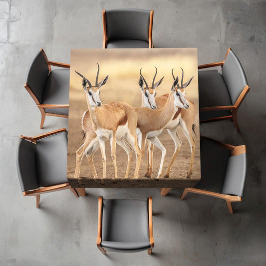 Springbok Gathering Square Tablecloth By Fanie Heymans