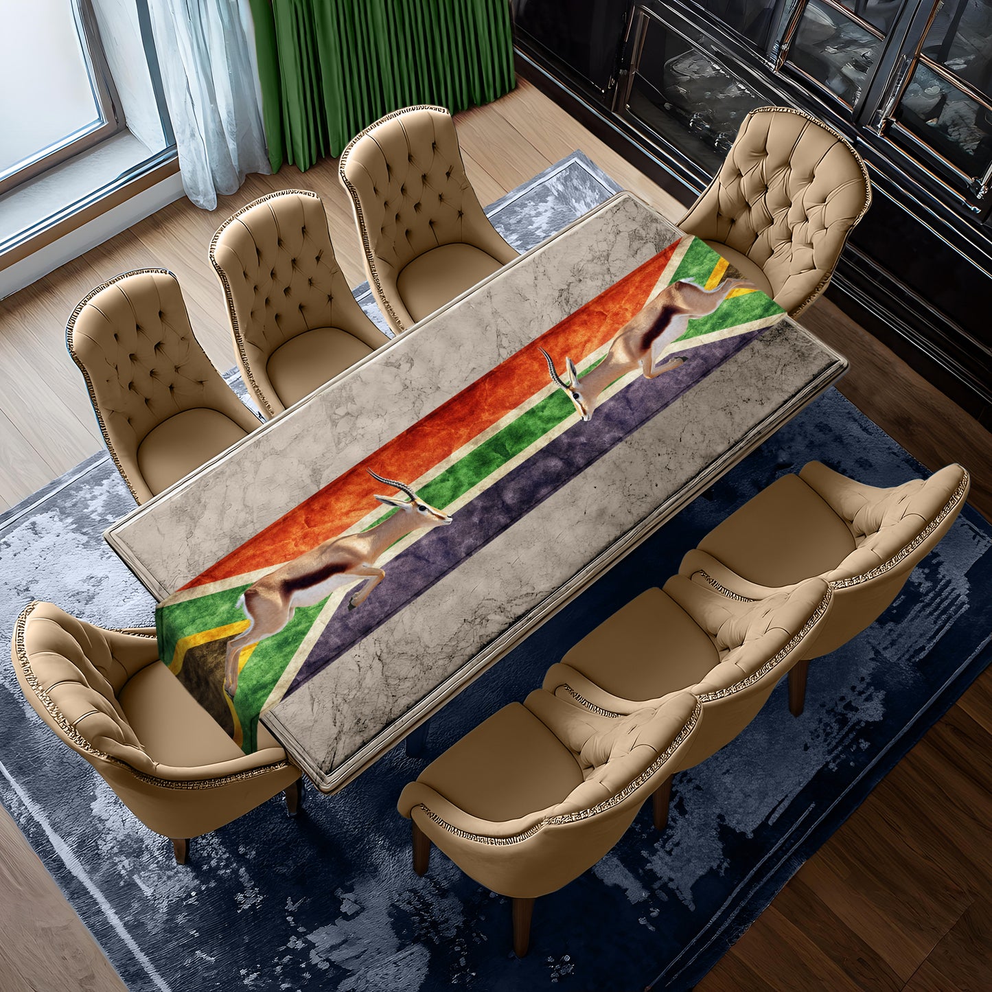 Springbok Africa Table Runner