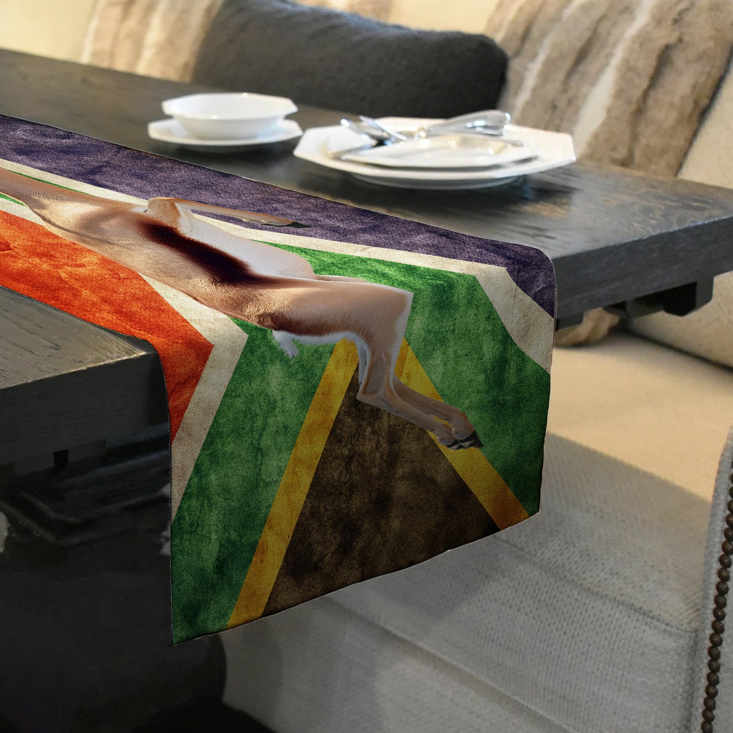 Springbok Africa Table Runner