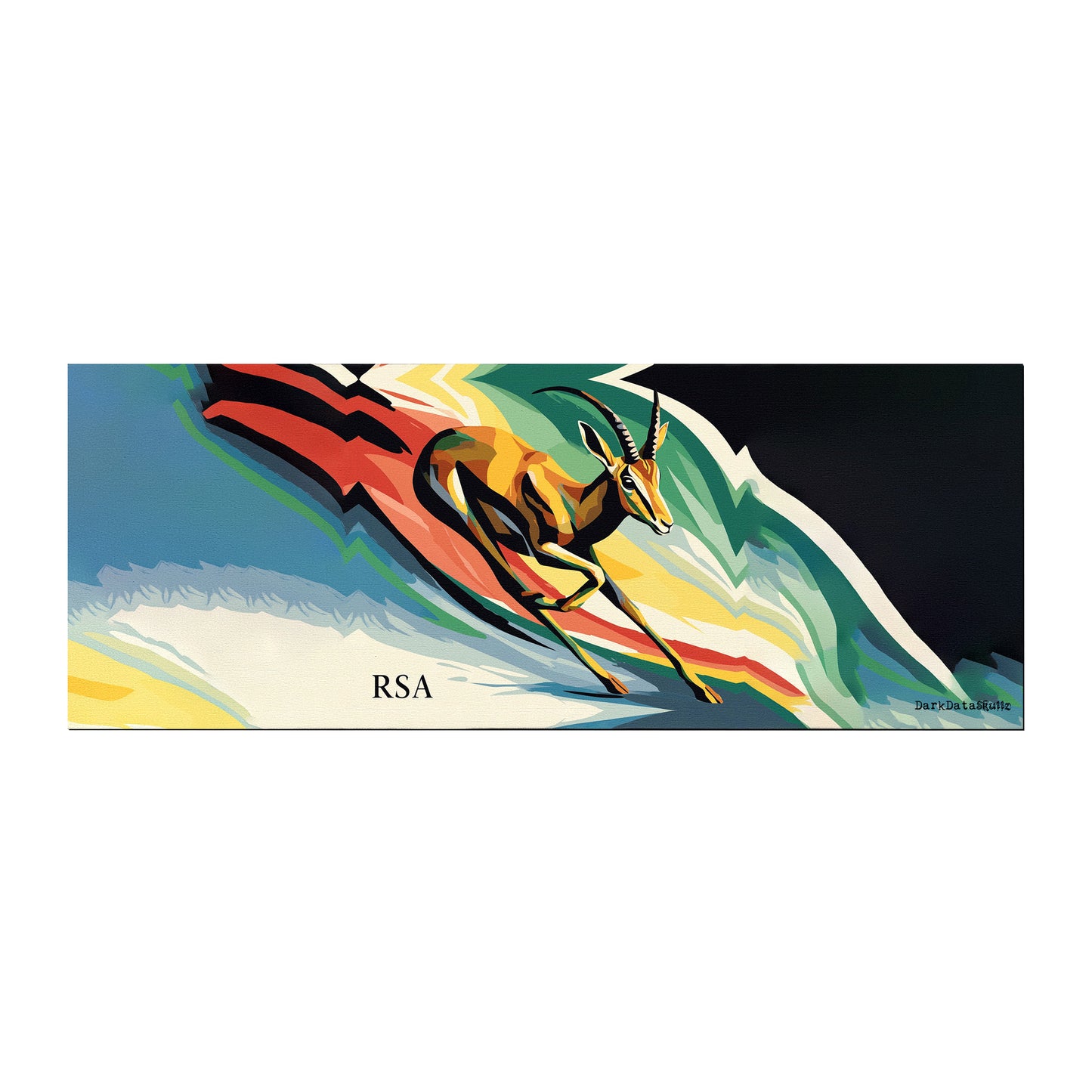 Neon Nexus Desk Pad by Wikus Schalkwyk