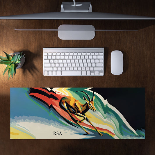 Neon Nexus Desk Pad by Wikus Schalkwyk