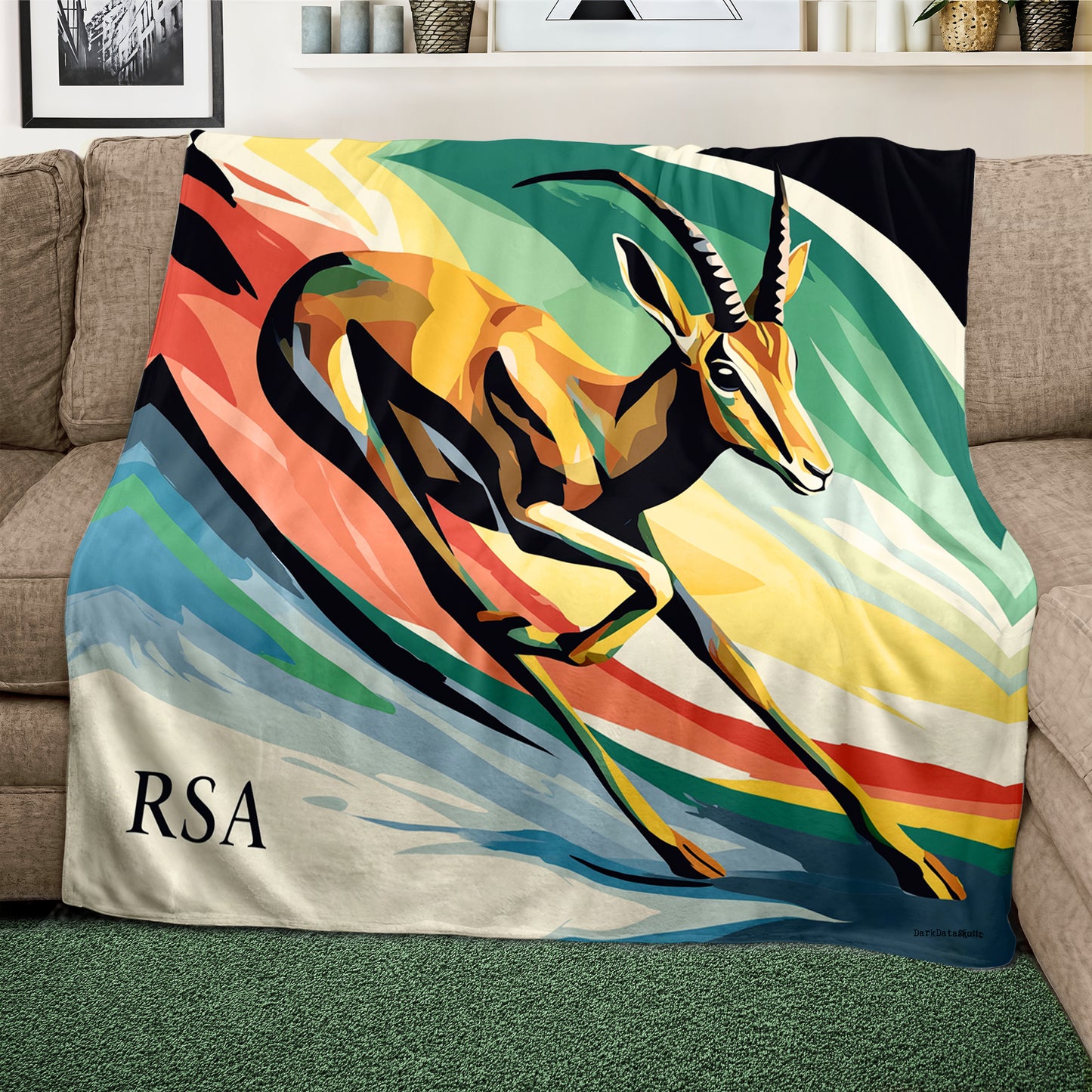 Springbok Grace Light Weight Fleece Blanket by Wikus Schalkwyk