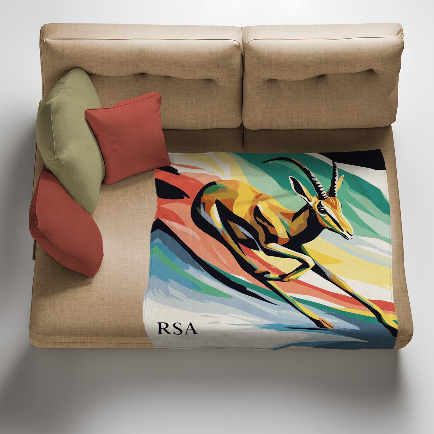 Springbok Grace Light Weight Fleece Blanket by Wikus Schalkwyk