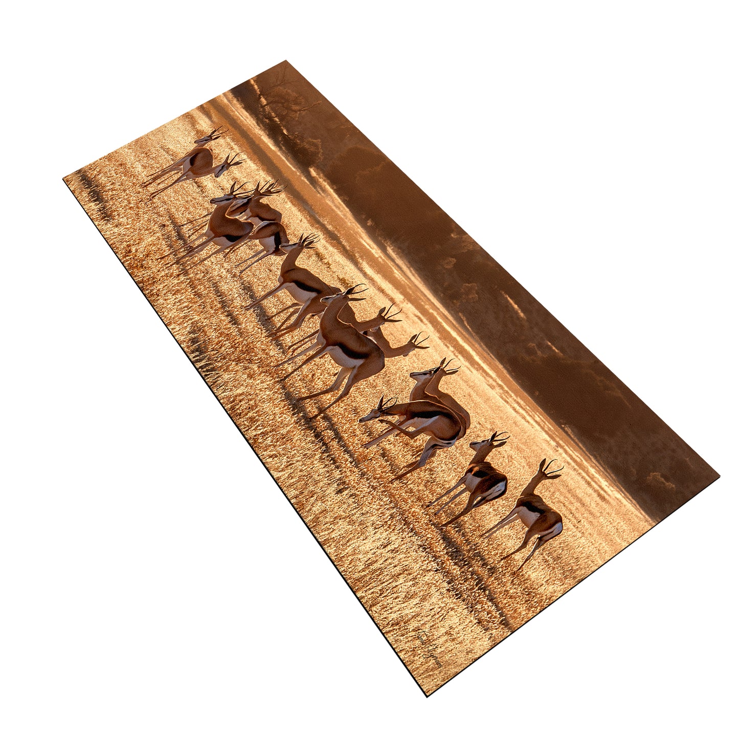 Springbok herd Desk Pad by Fanie Heymans