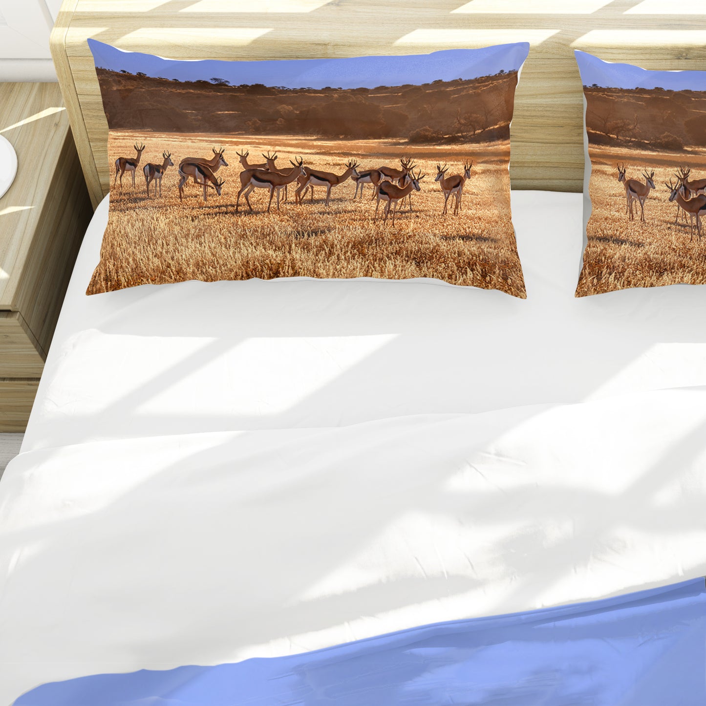 Springbok herd Duvet Cover Set by Fanie Heymans