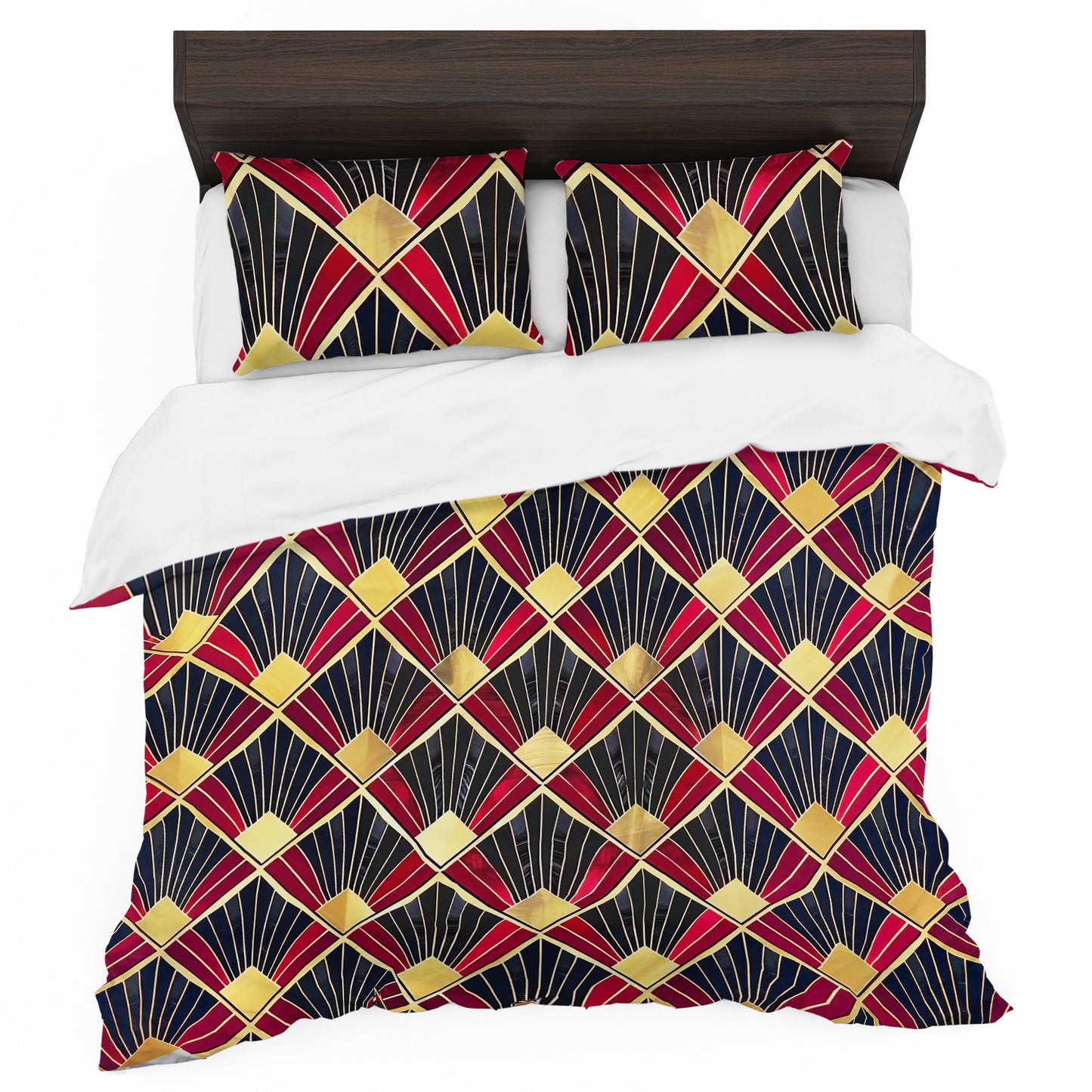 Square Fans Duvet Cover Set