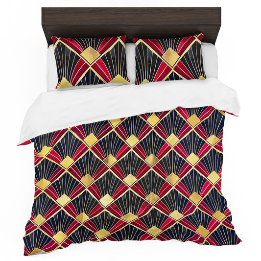 Square Fans Duvet Cover Set