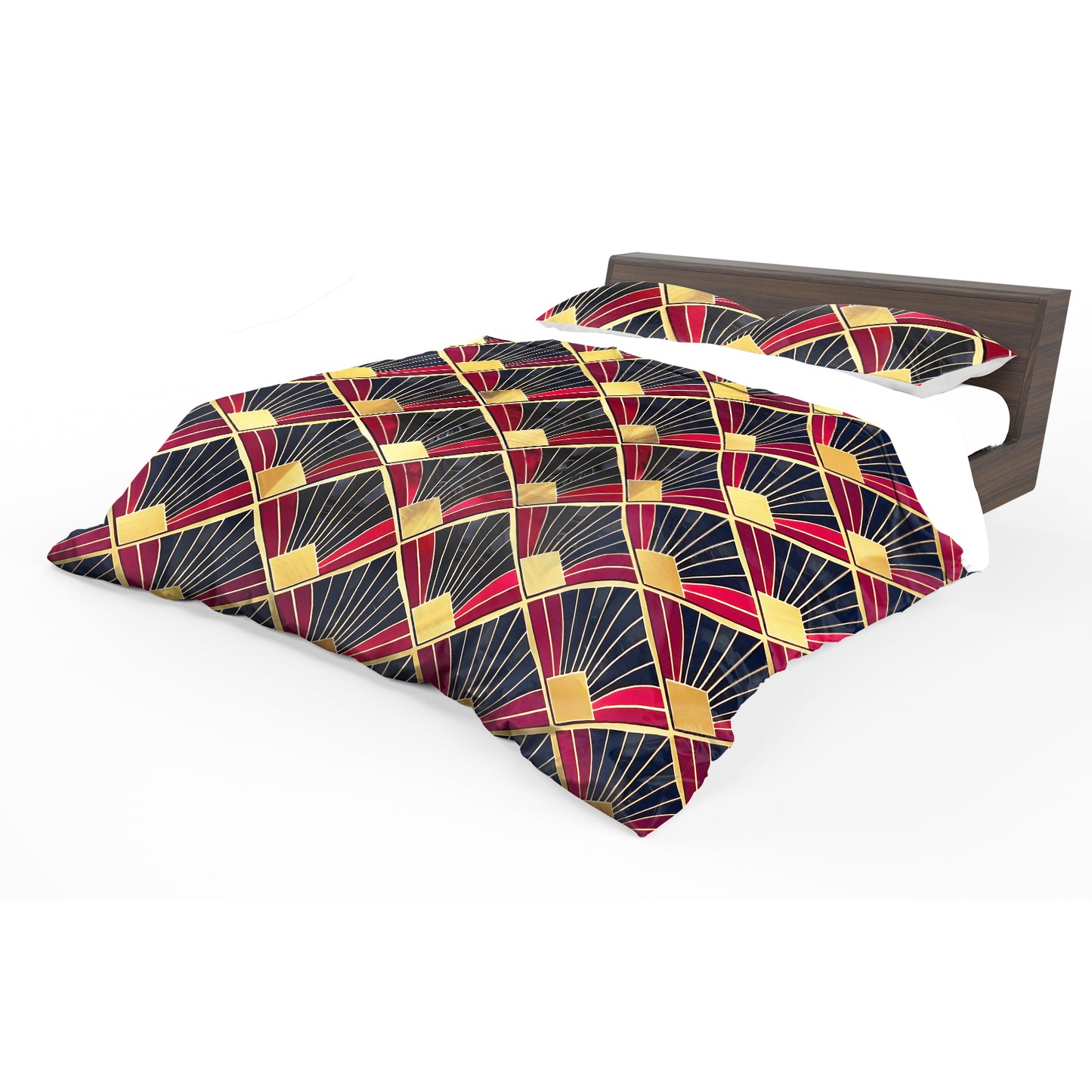Square Fans Duvet Cover Set