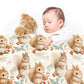 Squirrel Creche Baby Fleece Blanket