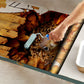 Squirrel In Burrow Door Decoupage