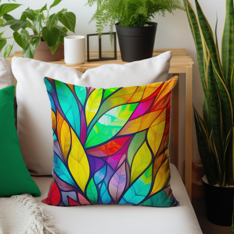 Stained Glass Leaves Luxury Scatter