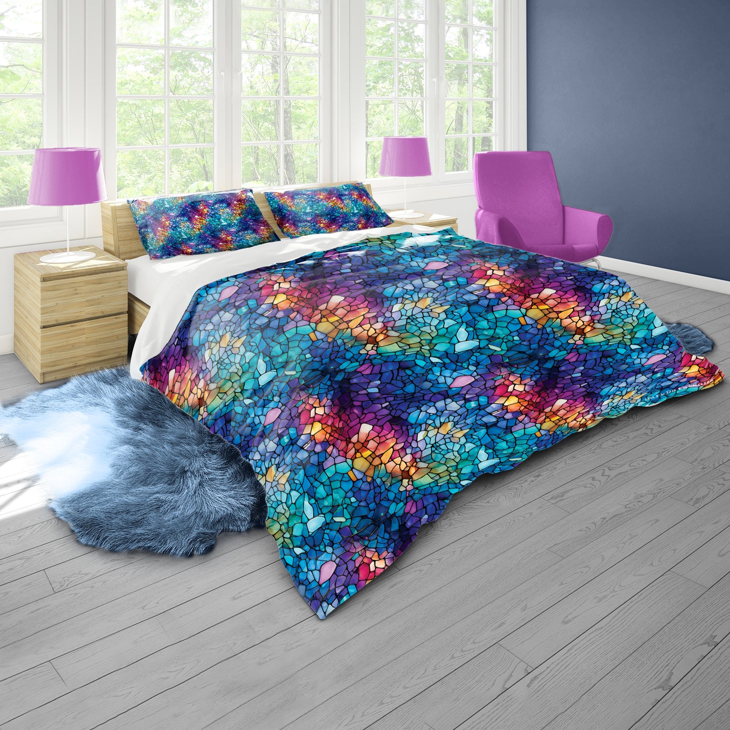Stained Glass by Wikus Schalkwyk Duvet Cover Set