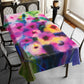 Stained Glass Floral Rectangle Tablecloth