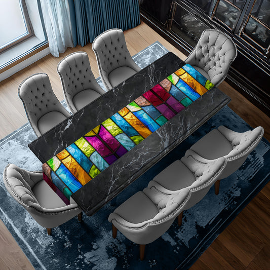 Stained Glass Pattern Table Runner