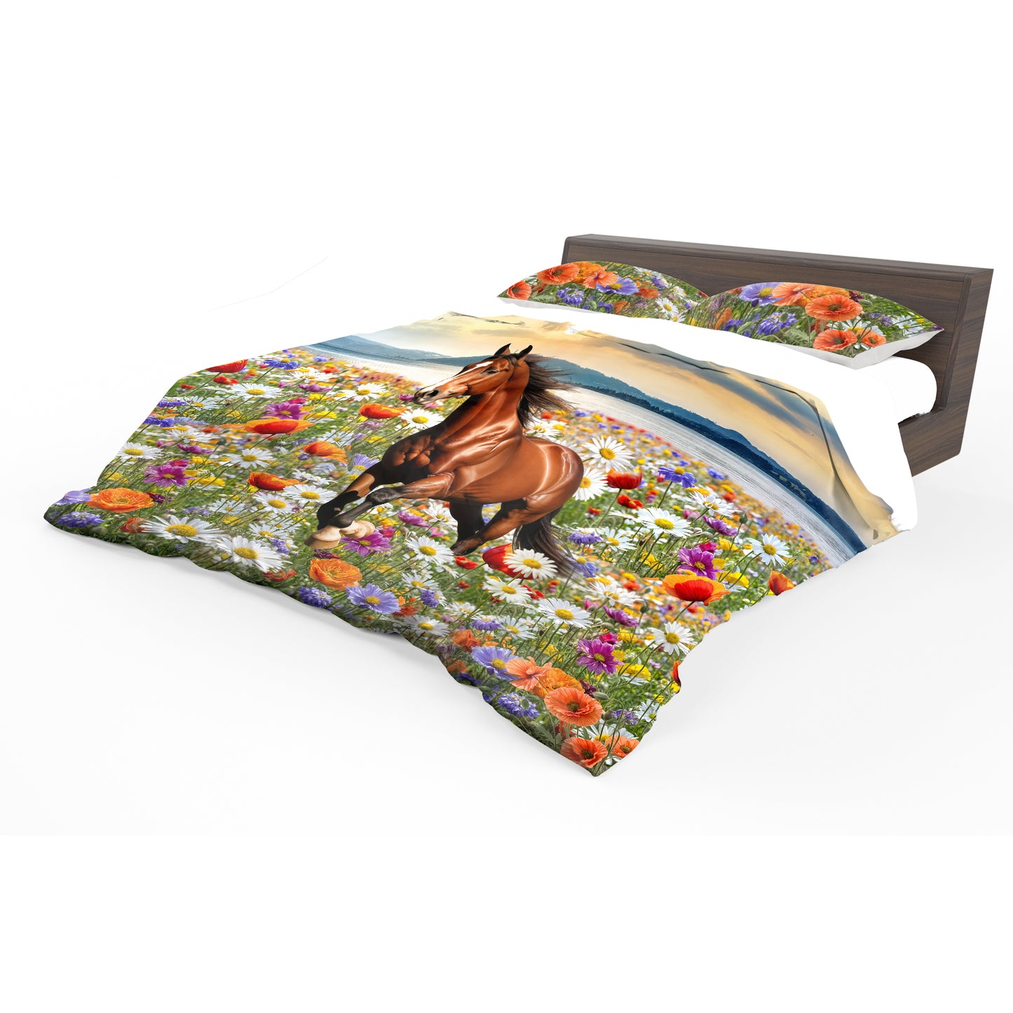 Stallion Blooming Freedom Duvet Cover Set