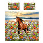 Stallion Blooming Freedom Duvet Cover Set