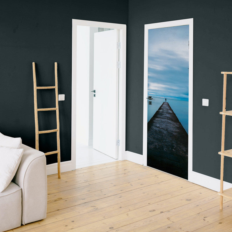 Standing on a Dock Door Decoupage