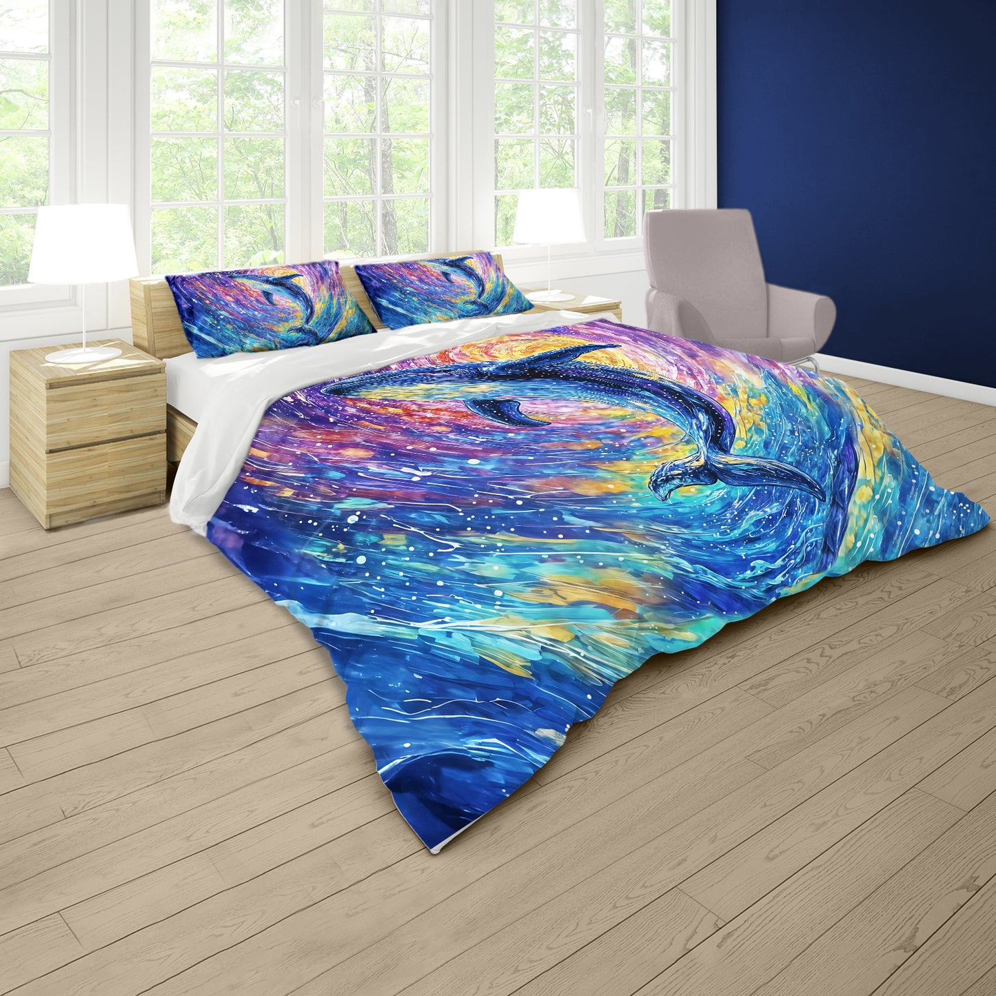 Starbound Whale Duvet Cover Set