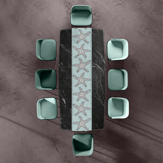 Starfish On Sea-Green Table Runner Table Runner by Fifo