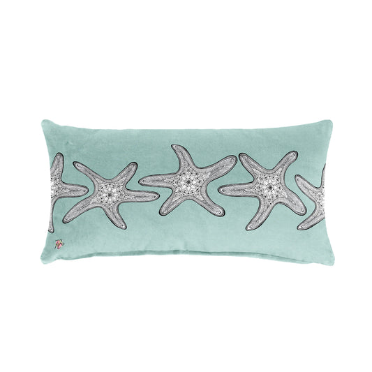 Starfish On Sea-Moss Oblong Luxury Scatter  by Fifo