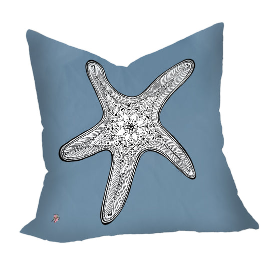 Starfish On Smokey Blue Luxury Scatter by Fifo
