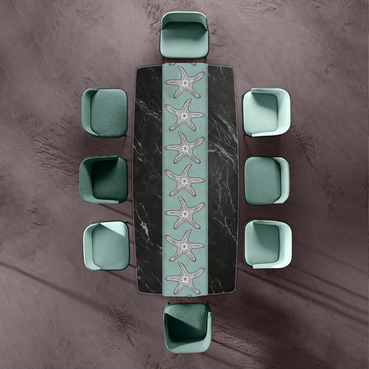 Starfish on Sea-Moss Table Runner by Fifo