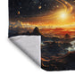 Starry Sky on Mars Light Weight Fleece Blanket