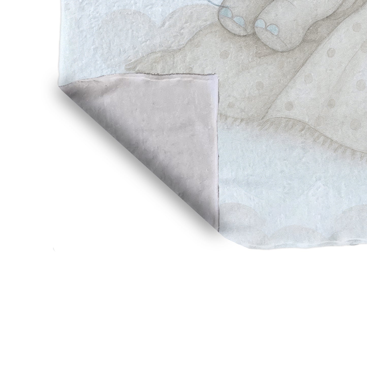 Starry Nap Blue Elephant Minky Blanket by Nathan Pieterse