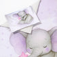 Starry Nap Pink Elephant Cot Set by Nathan Pieterse