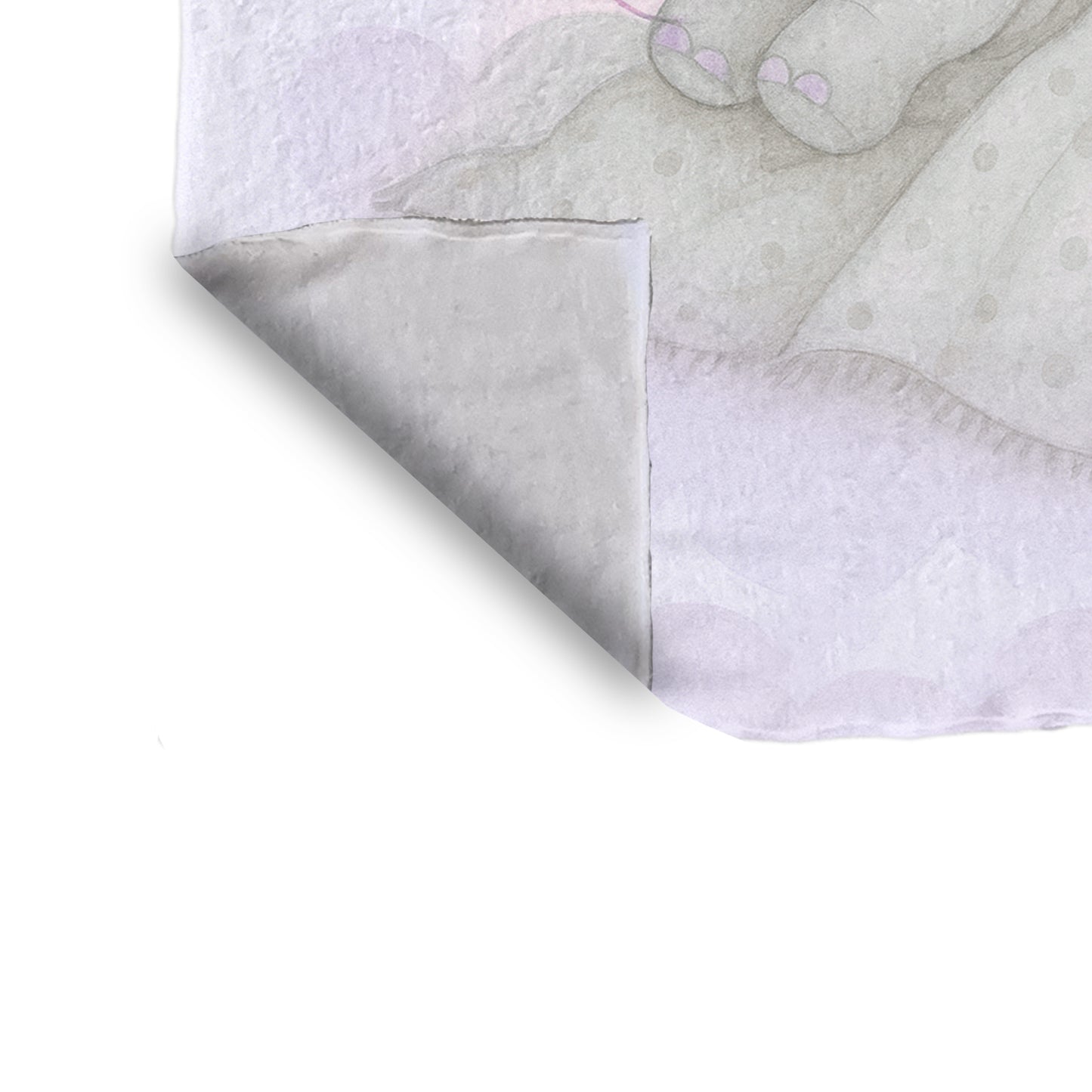 Starry Nap Pink Elephant Minky Blanket by Nathan Pieterse